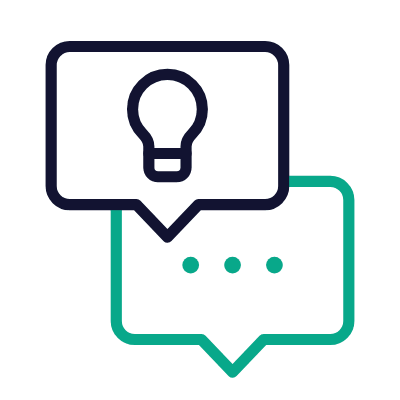 Messages Bulb, Animated Icon, Outline