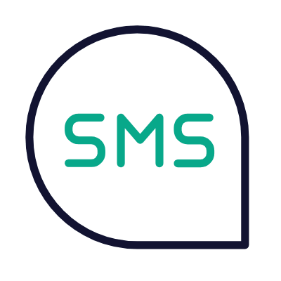 Chat SMS, Animated Icon, Outline