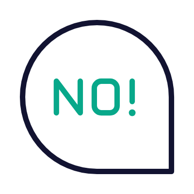 Chat No, Animated Icon, Outline