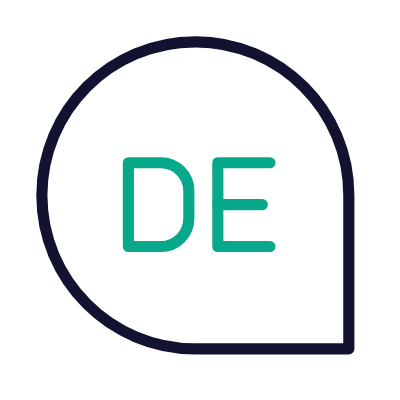 Chat German, Animated Icon, Outline
