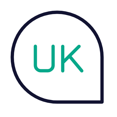 Chat Ukrainian, Animated Icon, Outline