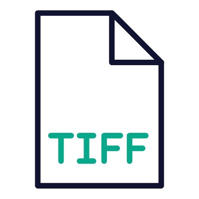 File TIFF, Animated Icon, Outline