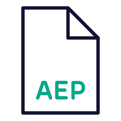 File AEP, Animated Icon, Outline