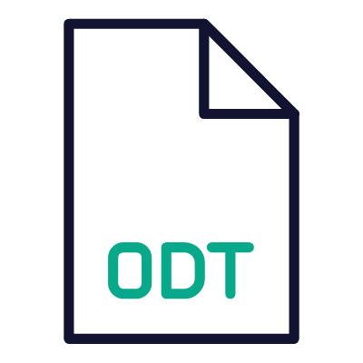 File ODT, Animated Icon, Outline