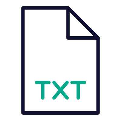 File TXT, Animated Icon, Outline