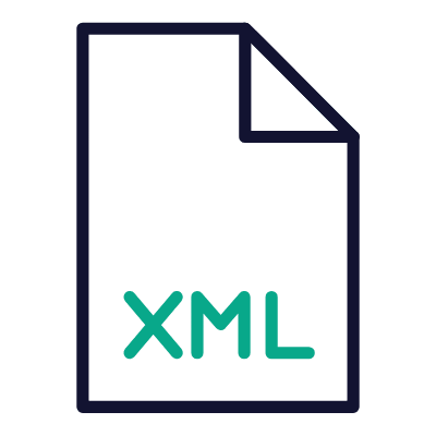 File XML, Animated Icon, Outline