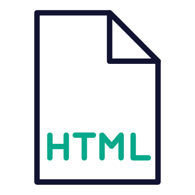 File HTML, Animated Icon, Outline