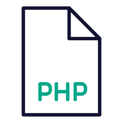 File PHP, Animated Icon, Outline