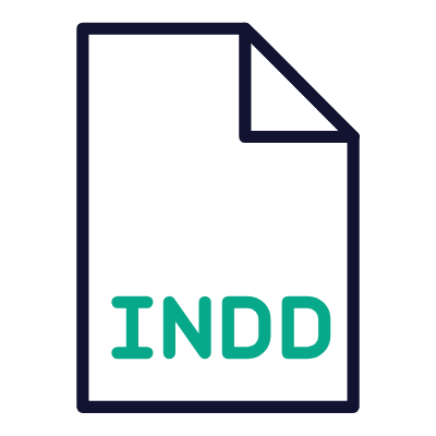 File INDD, Animated Icon, Outline