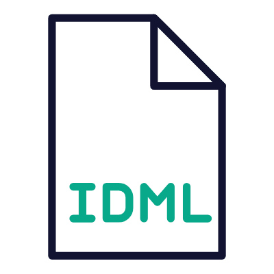 File IDML, Animated Icon, Outline