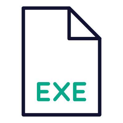 File EXE, Animated Icon, Outline