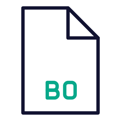 File B0, Animated Icon, Outline
