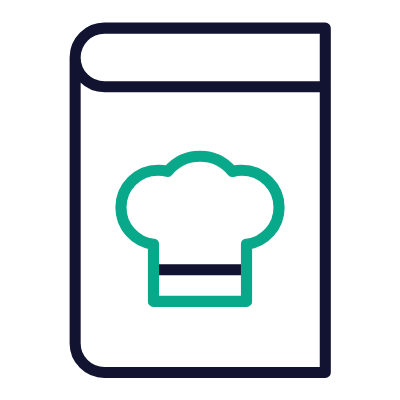 Cook Book, Animated Icon, Outline