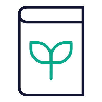 Book Plant, Animated Icon, Outline