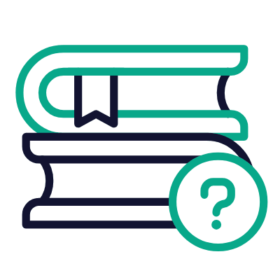 Books Question, Animated Icon, Outline