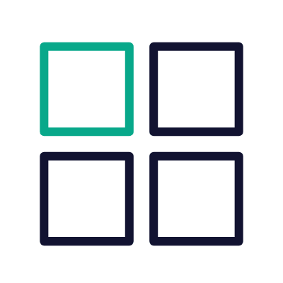 Grid Squares, Animated Icon, Outline
