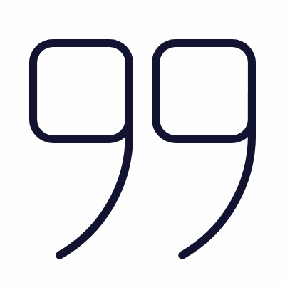 Quotation Mark, Animated Icon, Outline
