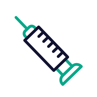 Syringe, Animated Icon, Outline
