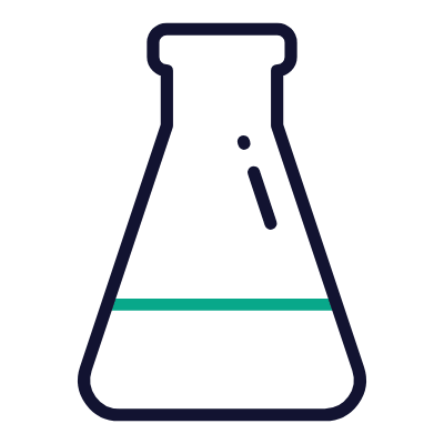 Flask, Animated Icon, Outline