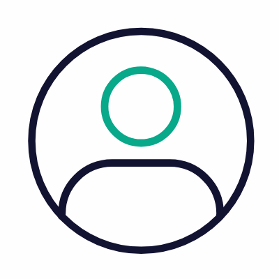 Avatar Circle, Animated Icon, Outline
