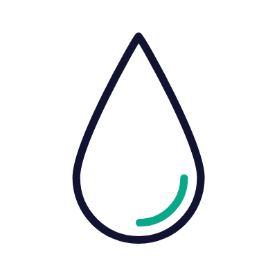 Water Drop, Animated Icon, Outline