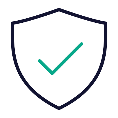 Shield Check, Animated Icon, Outline