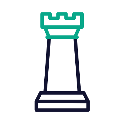 Chess, Animated Icon, Outline