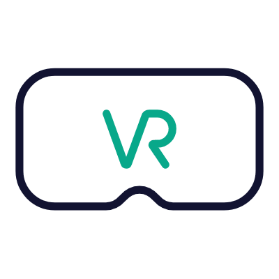VR Glasses, Animated Icon, Outline