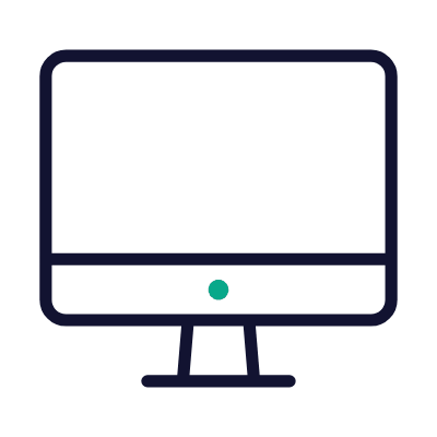 Desktop, Animated Icon, Outline