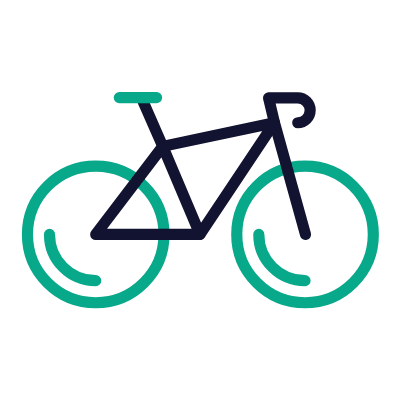 Bicycle, Animated Icon, Outline