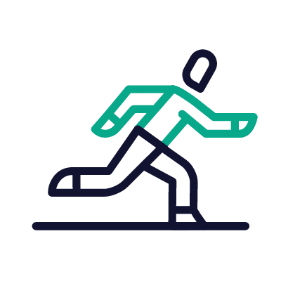 Run, Animated Icon, Outline