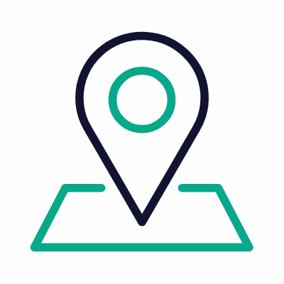 Location Pin, Animated Icon, Outline