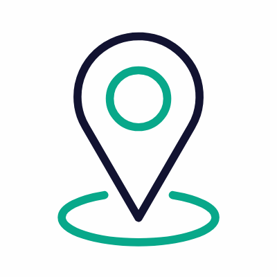 Location Pin, Animated Icon, Outline