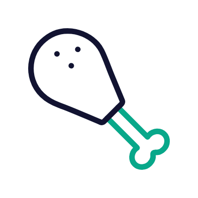 Meat, Animated Icon, Outline