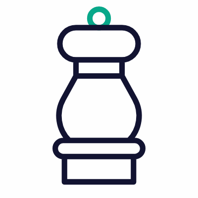 Pepper, Animated Icon, Outline