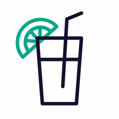 Juice, Animated Icon, Outline