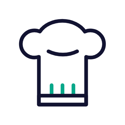 Cooking Hat, Animated Icon, Outline