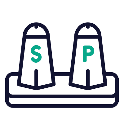 Salt & Pepper, Animated Icon, Outline