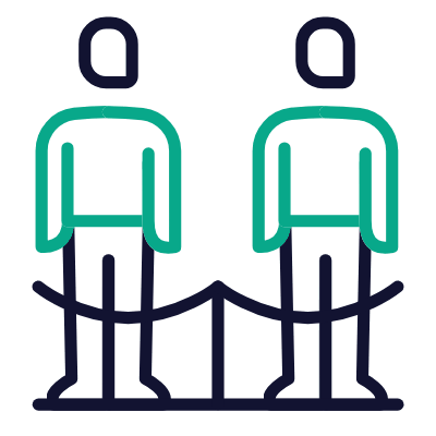 People queue, Animated Icon, Outline