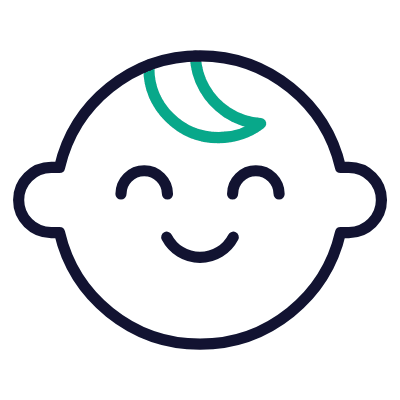Baby Boy, Animated Icon, Outline