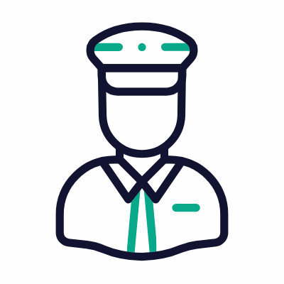 Man Sailor, Animated Icon, Outline