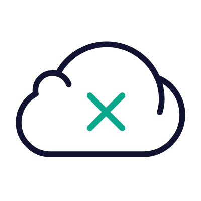 Cloud Error, Animated Icon, Outline