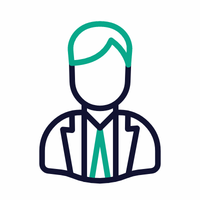 Man Elegant, Animated Icon, Outline