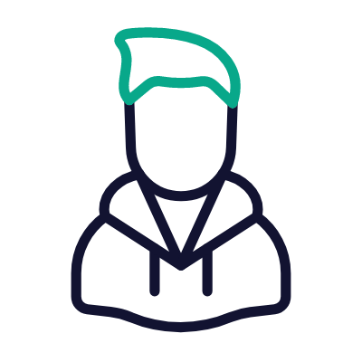 Man Streetwear, Animated Icon, Outline