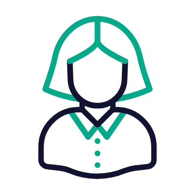Woman Elegant, Animated Icon, Outline