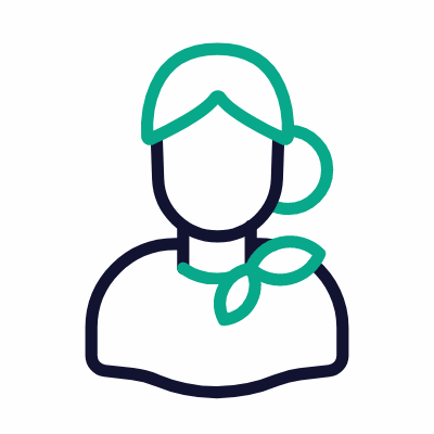 Woman Retro, Animated Icon, Outline