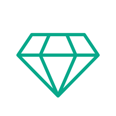 Diamond, Animated Icon, Outline