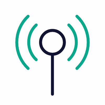 Antenna, Animated Icon, Outline
