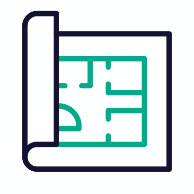 Blueprint, Animated Icon, Outline