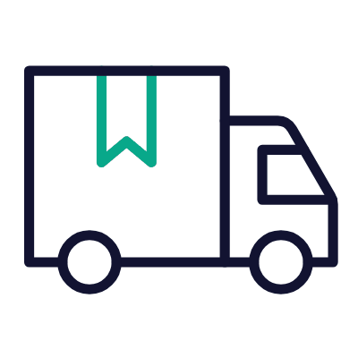 Truck Delivery, Animated Icon, Outline